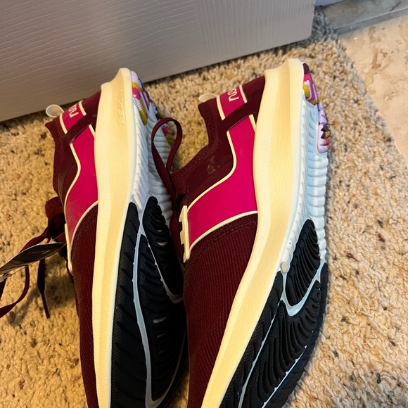 New Balance Burgundy Athletic Shoes - Picture 2 of 5